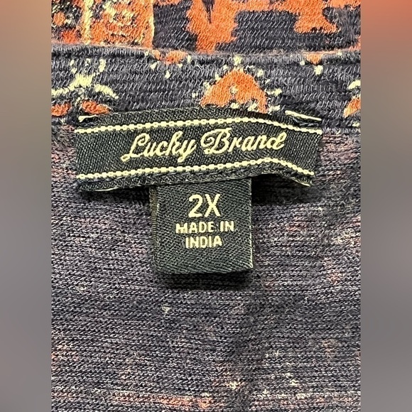 Lucky brand women’s long sleeve boho peasant blouse - Picture 3 of 8